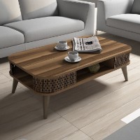 Măsuţă cafea Hanah Home Eylül  Walnut imaginea #3 — magazin online Desire.md