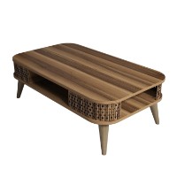 Măsuţă cafea Hanah Home Eylül  Walnut imaginea #4 — magazin online Desire.md