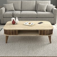 Măsuţă cafea Hanah Home Eylul Travertine imaginea #2 — magazin online Desire.md