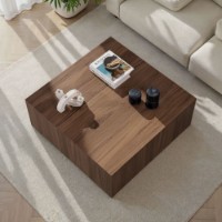 Măsuţă cafea Hanah Home Prizma Venezia Walnut imaginea #2 — magazin online Desire.md