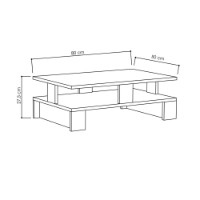 Măsuţă cafea Hanah Home Mansu Oak imaginea #3 — magazin online Desire.md