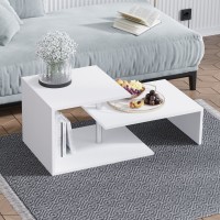 Măsuţă cafea Hanah Home Dilek White