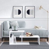 Măsuţă cafea Hanah Home Dilek White imaginea #2 — magazin online Desire.md
