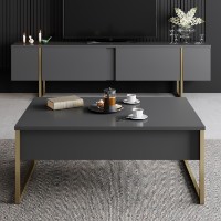 Măsuţă cafea Hanah Home Luxe Anthracite Gold imaginea #2 — magazin online Desire.md