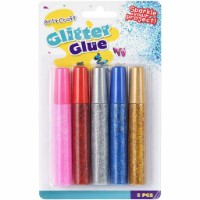 Set Adeziv Art&Craft цветной с глиттером  5x10ml (47456)