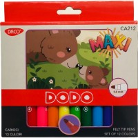 Set carioci Daco Maxi Dodo 12pcs (CA212)