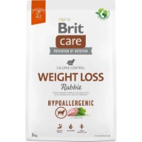 Hrană uscată pentru câini Brit Care Dog Hypoallergenic Weight Loss Rabbit 3kg