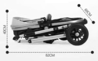 Carucior 4Play AT81 Peach Grey imaginea #6 — magazin online Desire.md