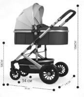 Carucior 4Play AT81 Turquoise Grey imaginea #5 — magazin online Desire.md