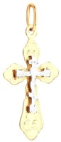 Pandantiv din aur combinat Sokolov 121214  0,98g