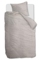Lenjerie de pat Riviera Maison Furry Stripes 140x200/220 Off-white (333125)