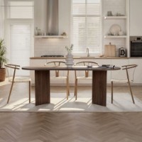 Masă pentru bucătărie Hanah Home Sabella Venezia Walnut imaginea #2 — magazin online Desire.md