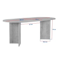 Masă pentru bucătărie Hanah Home Sabella Travertine imaginea #10 — magazin online Desire.md