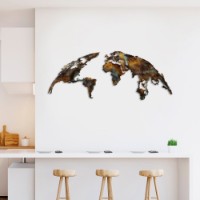 Panou decorativ Wallity World Map Medium 3 imaginea #4 — magazin online Desire.md