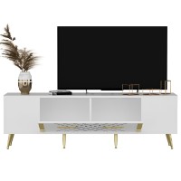 Comodă TV Hanah Home Detas White Gold imaginea #5 — magazin online Desire.md