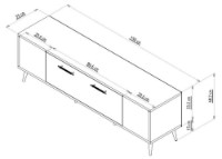 Comodă TV Hanah Home Detas White Gold imaginea #7 — magazin online Desire.md