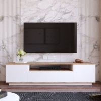 Comodă TV Hanah Home Fr7-Aw Atlantic Pine White