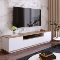 Comodă TV Hanah Home Fr7-Aw Atlantic Pine White imaginea #2 — magazin online Desire.md