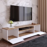 Comodă TV Hanah Home Fr7-Aw Atlantic Pine White imaginea #5 — magazin online Desire.md