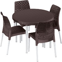Set mobila de grădină Curver Jersey S5 Beige (230679/222088)