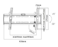Кронштейн для ТВ Brateck LP41-24T фото №2 — интернет-магазин Desire.md
