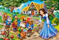 Puzzle Castorland 40 Maxi Snow White and the Seven Dwarfs (B-040247)
