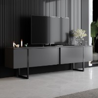 Comodă TV Hanah Home Luxe Anthracite Black