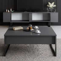 Comodă TV Hanah Home Luxe Anthracite Black imaginea #5 — magazin online Desire.md