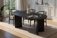 Masă pentru bucătărie Hanah Home Sablin Wood Black imaginea #1 — magazin online Desire.md