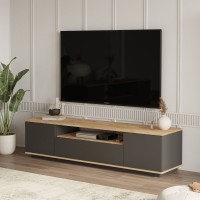 Comodă TV Hanah Home Fr7-Aa Atlantic Pine Anthracite imaginea #2 — magazin online Desire.md