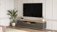 Comodă TV Hanah Home Fr7-Aa Atlantic Pine Anthracite imaginea #3 — magazin online Desire.md