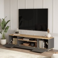 Comodă TV Hanah Home Fr7-Aa Atlantic Pine Anthracite imaginea #4 — magazin online Desire.md