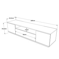 Comodă TV Hanah Home Fr7-Aa Atlantic Pine Anthracite imaginea #6 — magazin online Desire.md