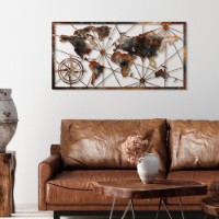 Декоративное панно Wallity World Map Large 3 фото №3 — интернет-магазин Desire.md