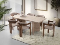 Обеденный стол Hanah Home Loft 2931 Travertine фото №4 — интернет-магазин Desire.md