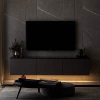Comodă TV Hanah Home Neon Anthracite