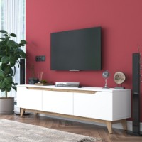 Comodă TV Hanah Home D1 2472 White Walnut imaginea #3 — magazin online Desire.md