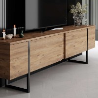 Comodă TV Hanah Home Luxe Atlantic Pine Black imaginea #4 — magazin online Desire.md