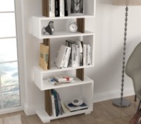 Стеллаж Hanah Home Blok White Walnut фото №4 — интернет-магазин Desire.md