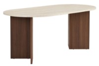 Masă pentru bucătărie Hanah Home Sablin Travertine Milano Walnut imaginea #4 — magazin online Desire.md