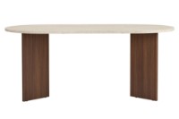 Masă pentru bucătărie Hanah Home Sablin Travertine Milano Walnut imaginea #5 — magazin online Desire.md