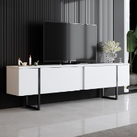 Comodă TV Hanah Home Luxe White Black