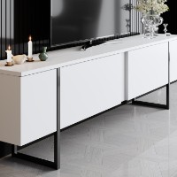 Comodă TV Hanah Home Luxe White Black imaginea #3 — magazin online Desire.md