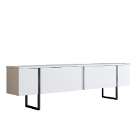 Comodă TV Hanah Home Luxe White Black imaginea #6 — magazin online Desire.md