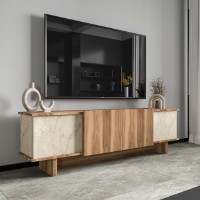 Comodă TV Hanah Home Diana Travertine Walnut