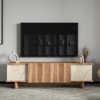 Comodă TV Hanah Home Diana Travertine Walnut imaginea #3 — magazin online Desire.md