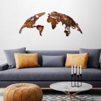 Декоративное панно Wallity World Map Medium 1 фото №2 — интернет-магазин Desire.md