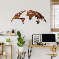 Декоративное панно Wallity World Map Medium 1 фото №3 — интернет-магазин Desire.md