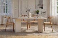 Masă pentru bucătărie Hanah Home Sablin Wood White imaginea #2 — magazin online Desire.md