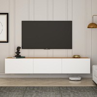 Comodă TV Hanah Home West White Atlantic Pine